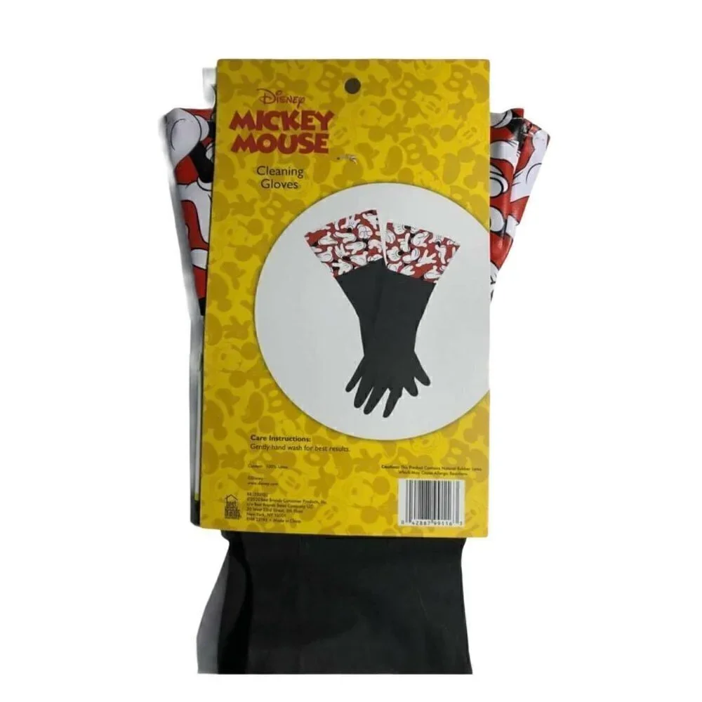 🛒$9 Disney Mickey Mouse Rubber Cleaning Gloves NEW #2231-5B